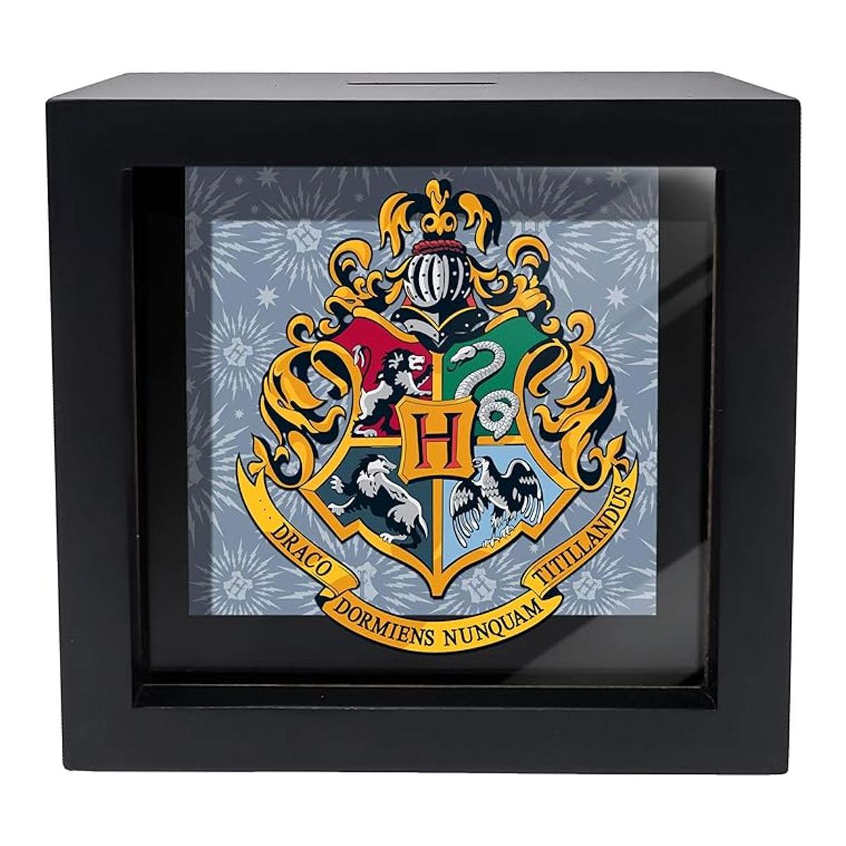 Spoontiques Hogwarts Crest Shadowbox Bank negro