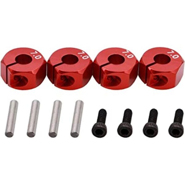 Treehobby 4 adaptadores hexagonales de aluminio de 0.472