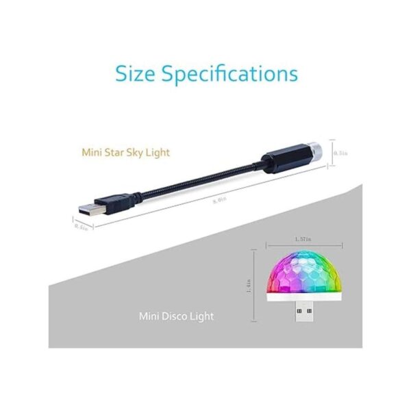 Luces románticas de estrella USB con mini luz de