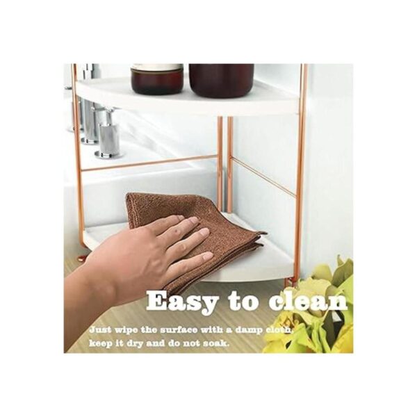 Organizador de encimera de baño de 2 niveles bandeja de