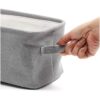 Juvale Cubo de almacenamiento para baño tela gris 16.0