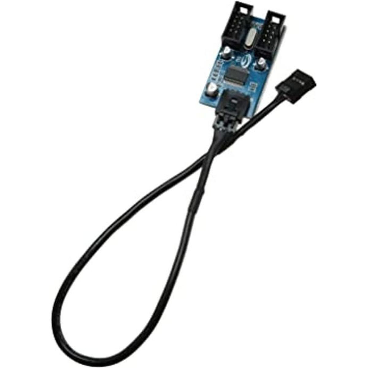 Longdex Adaptador de conector de cable divisor USB de 9