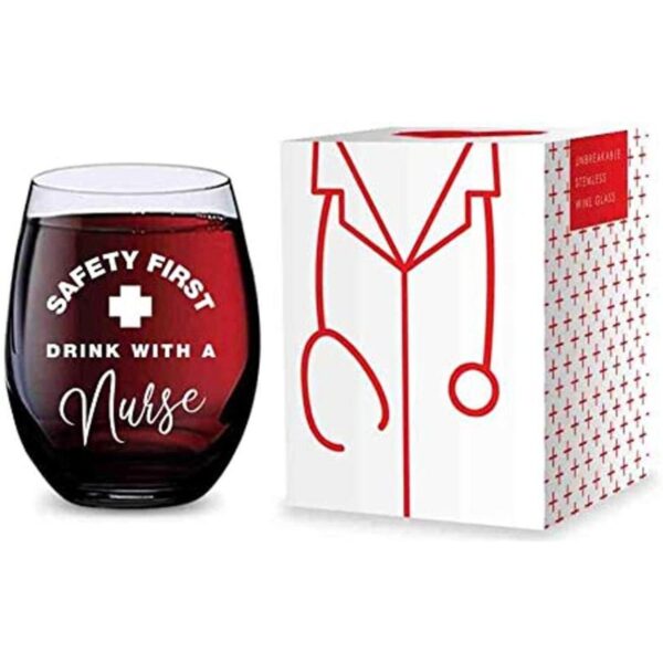 Copa de vino sin tallo para enfermeras primera bebida de_1