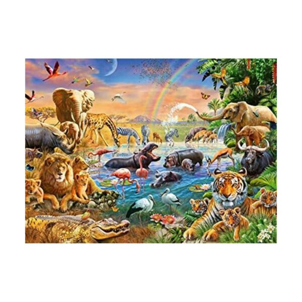 Ravensburger 12910 Savannah Jungle Waterhole 100 piezas_1
