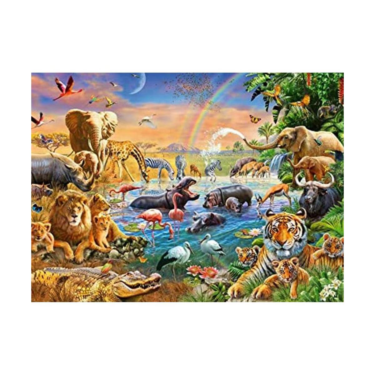 Ravensburger 12910 Savannah Jungle Waterhole 100 piezas