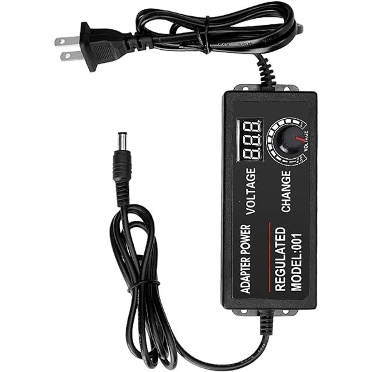 Facmogu Adaptador de fuente de alimentación ajustable AC