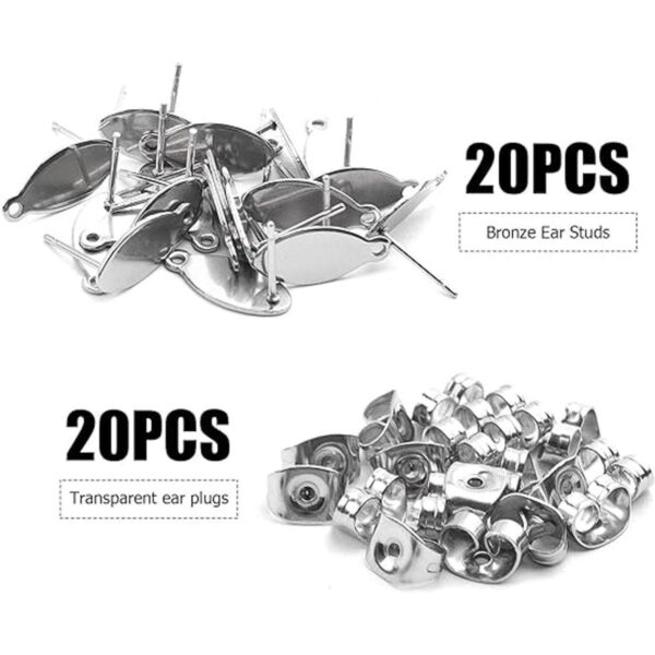 Hallazgos de aretes de tuerca 20 piezas de aretes