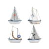 BUYGOO Juego de 4 mini veleros para decoración de velero_1