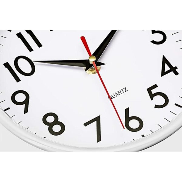 Bernhard Products Reloj de pared blanco retro de 8