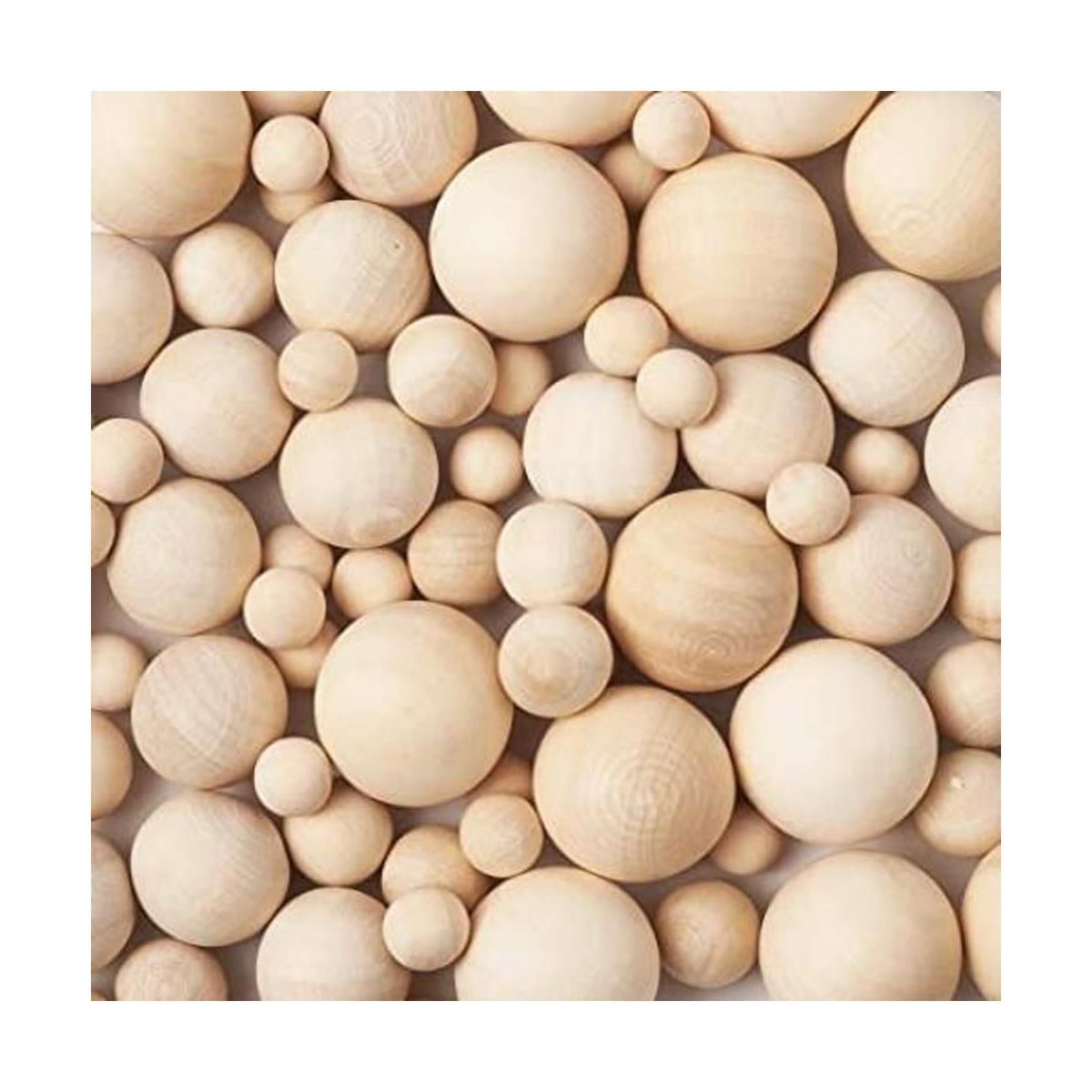 Beadthoven 90pcs 4 tamaño natural sin acabar cuentas de