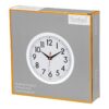 Bernhard Products Reloj de pared blanco retro de 8