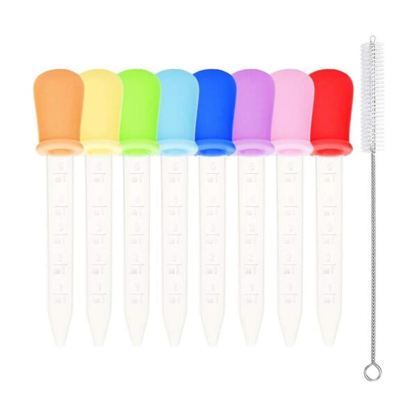 Benvo Paquete de 8 pipetas de silicona y cuentagotas de_1