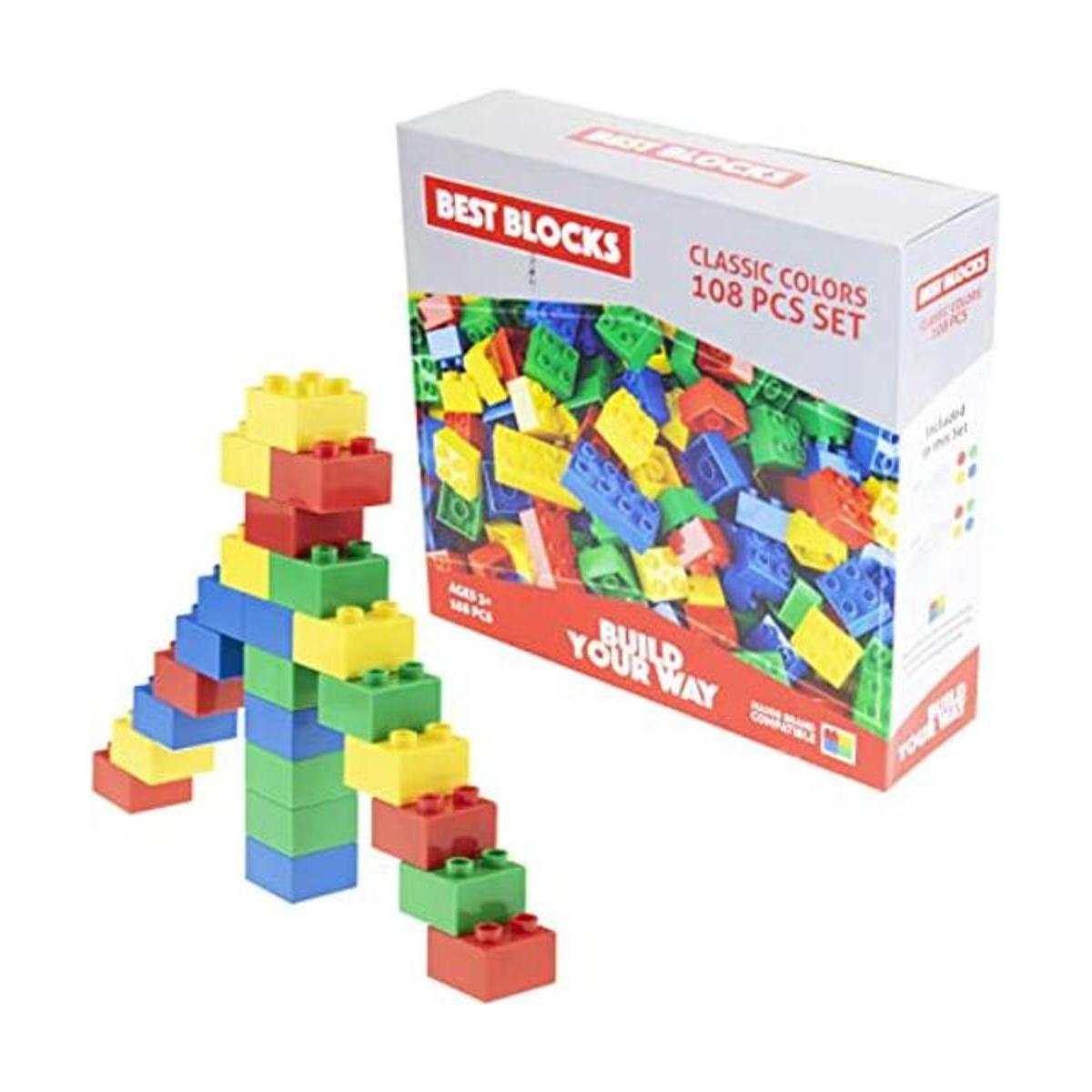 Best Blocks Juego de bloques grandes colores clásicos
