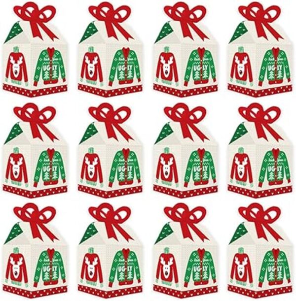 Big Dot of Happiness Ugly Sweater Cajas de regalo