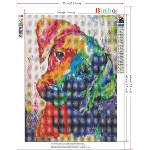 Binbo Pintura de diamantes 5D para perros Kits de_2