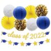 Blue Gold Class of 2022 Banner para fiesta de graduación_1