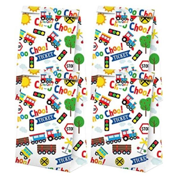Bolsas de dulces con calcomanías para tren de fiesta_1