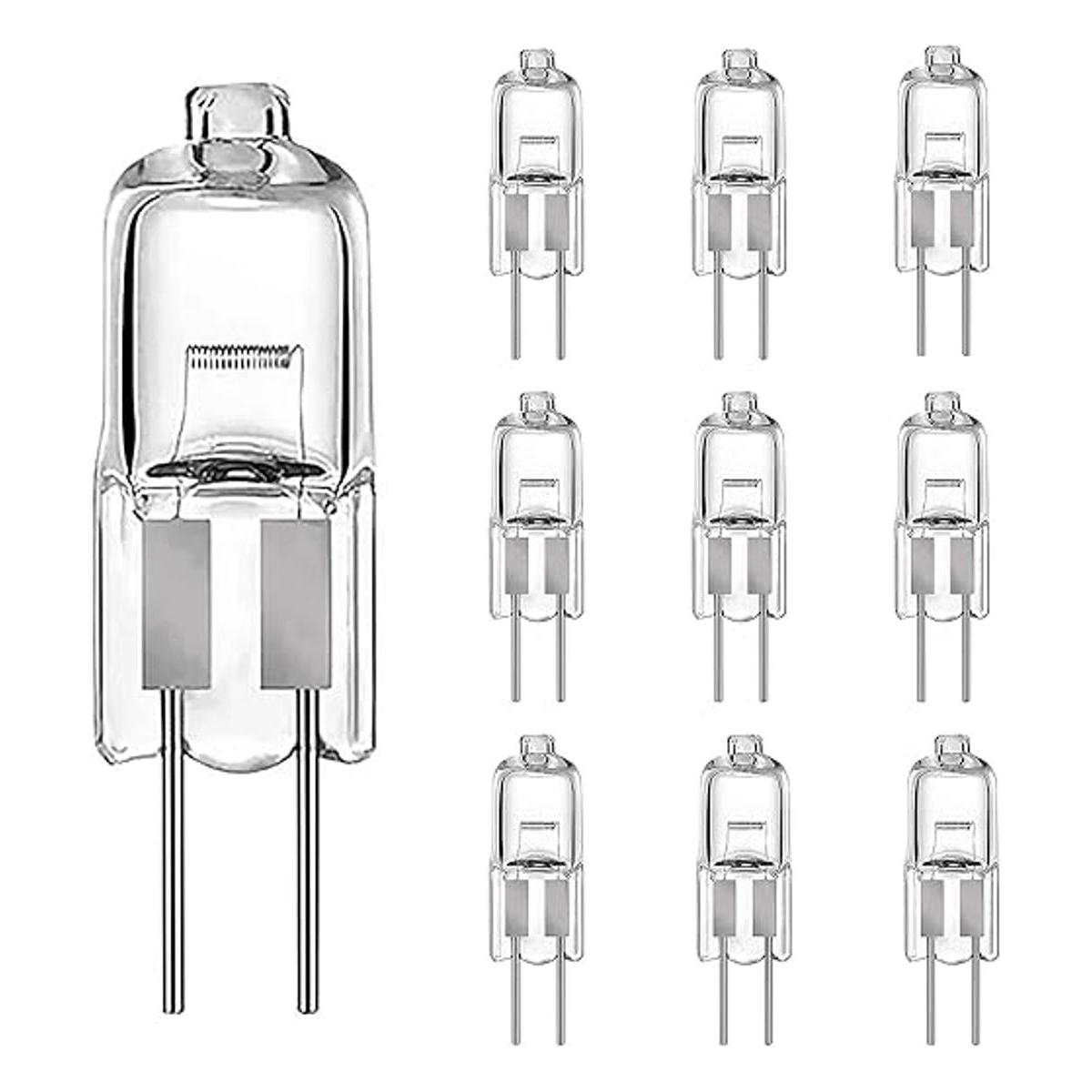 Bombilla halógena G4 de 20 W JC T3 de cristal bombilla de