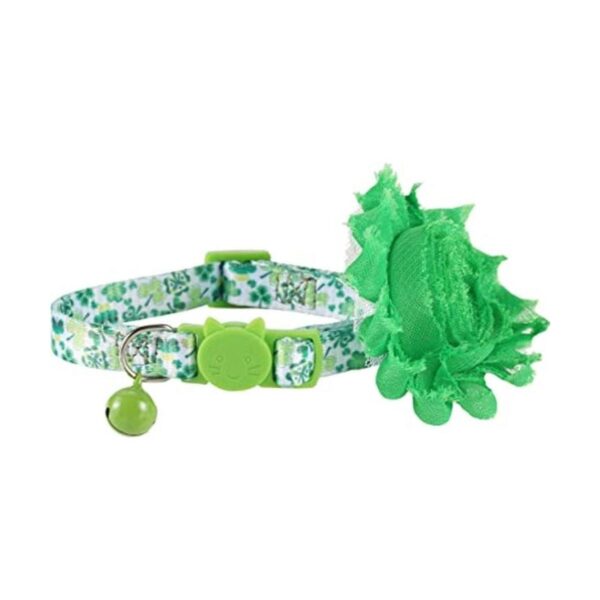 BoomBone Gato San Patricio Día Collar Flor Collares para_1