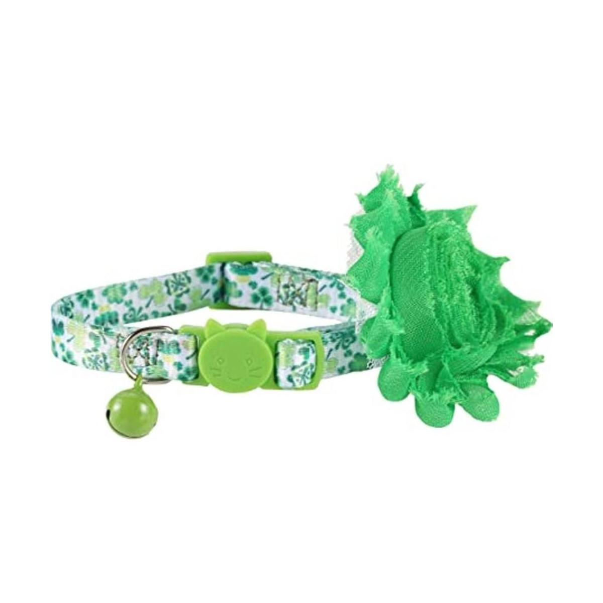 BoomBone Gato San Patricio Día Collar Flor Collares para
