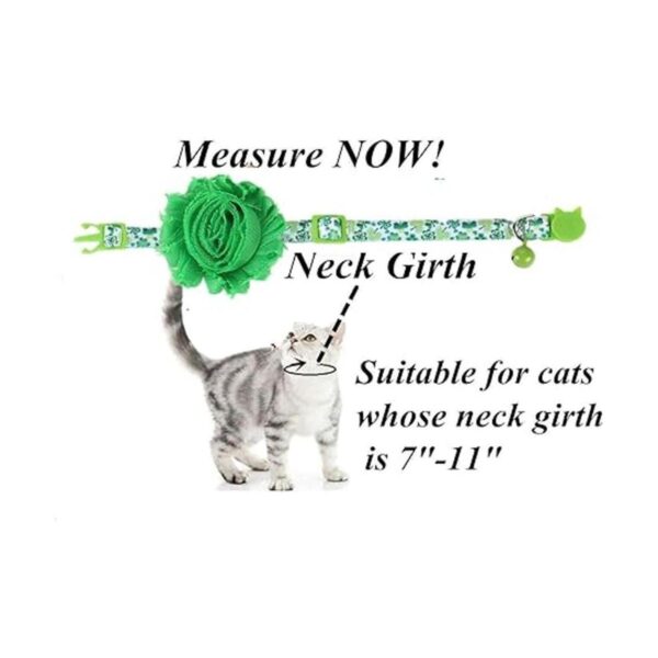 BoomBone Gato San Patricio Día Collar Flor Collares para_5