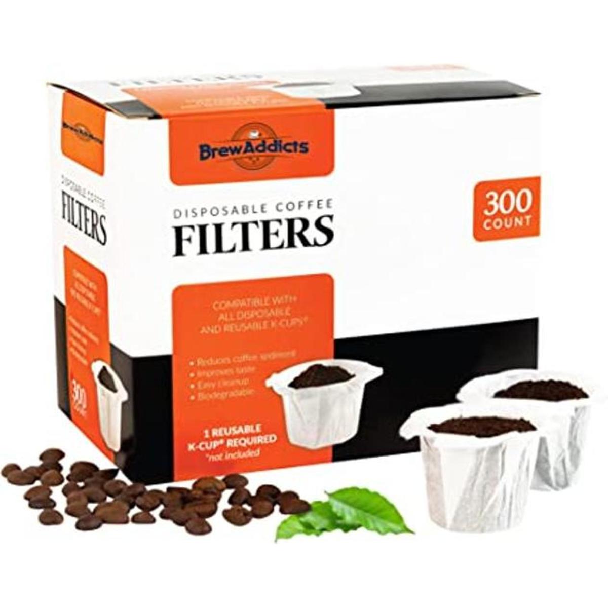 Brew Addicts 300 filtros de café de papel filtro de café
