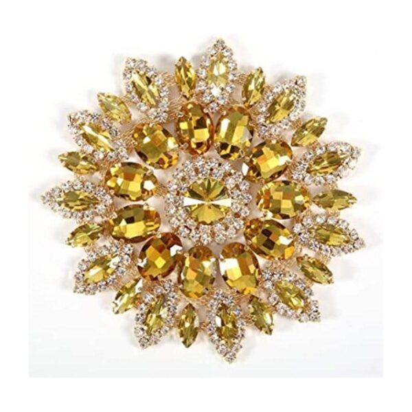 Broches de cristal de brillantes de cristal para