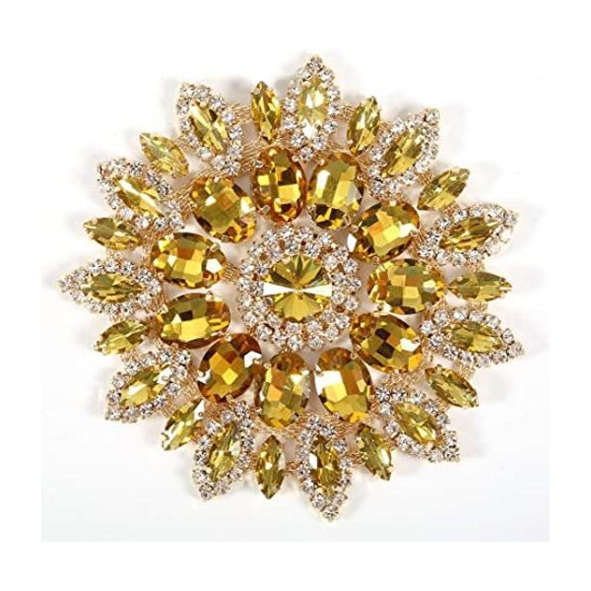 Broches de cristal de brillantes de cristal para