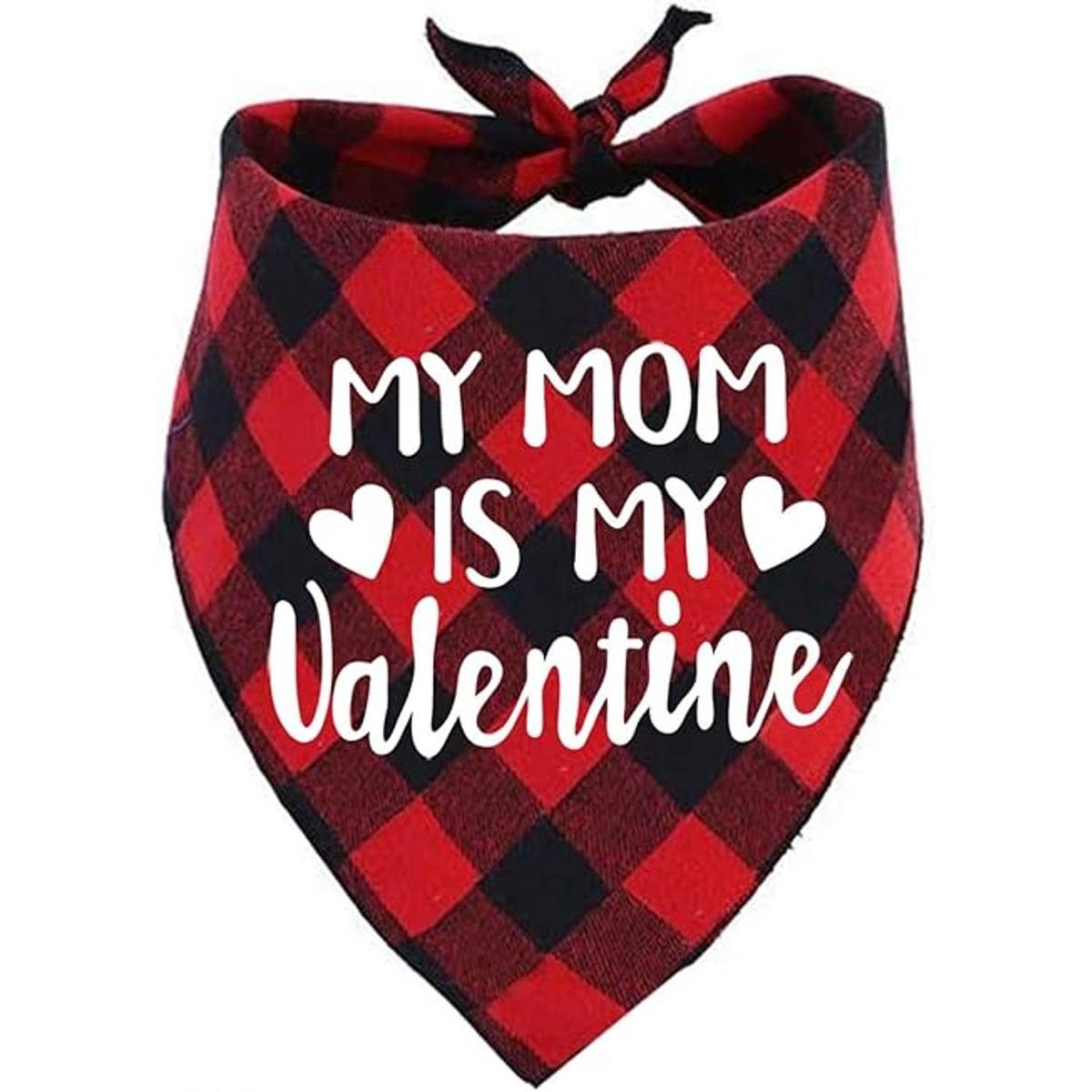 Bufanda de perro para el día de San Valentín bandana a