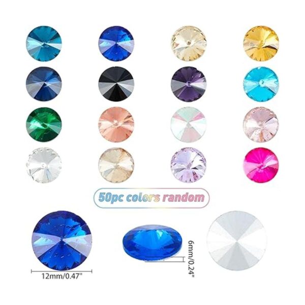 CHGCRAFT Cabujones de cristal con diamantes de imitación
