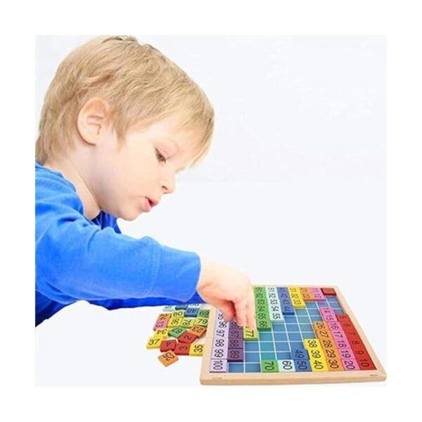 CICITOYWO Juego de mesa de madera con ciento números_5