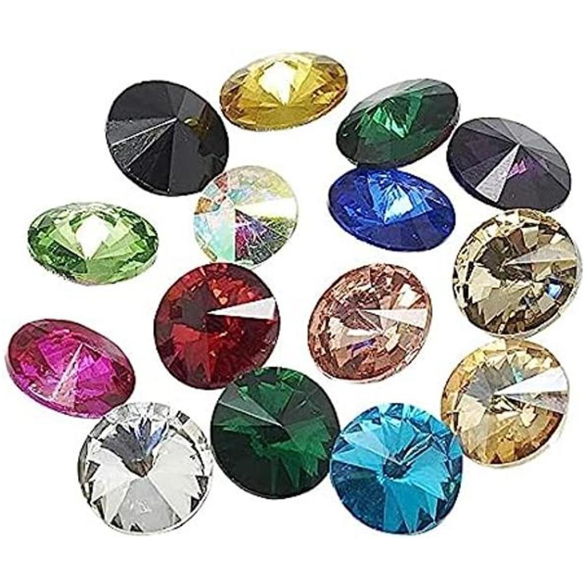 CHGCRAFT Cabujones de cristal con diamantes de imitación