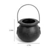 CCINEE Caldero negro con asa mini cubo de plástico para_2