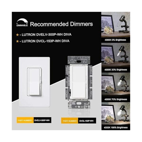 CRLight Bombilla tubular LED de 4000 K luz diurna blanca_4
