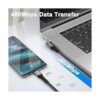 Cable USB C a USB C de 5.9 ft 100 W PD90 grados Fasgear_4