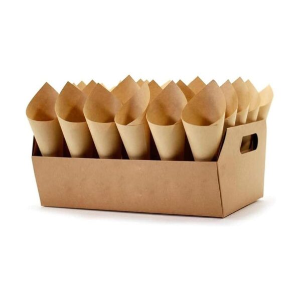 Caja de confeti de boda 30 piezas de papel de cono y 30_1