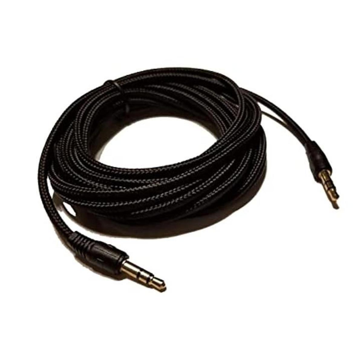 Cable trenzado de audio y micrófono de 0.138 in TRSTRS