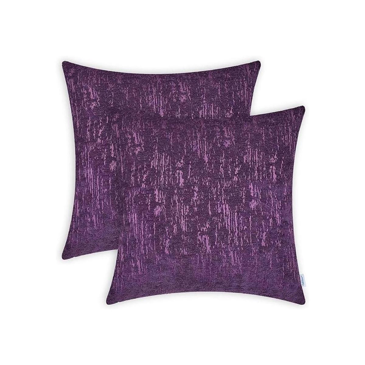 CaliTime Juego de 2 fundas de almohada de jacquard de