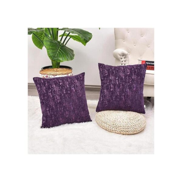 CaliTime Juego de 2 fundas de almohada de jacquard de_2