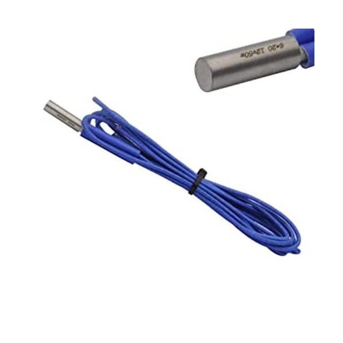 Cartucho de calentador de 12 V 50 W de 0.236x0.787 in tubo