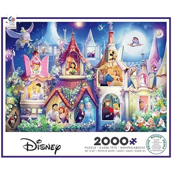 Ceaco Disney Princess Castle 2000 Piece Jigsaw Puzzle_2