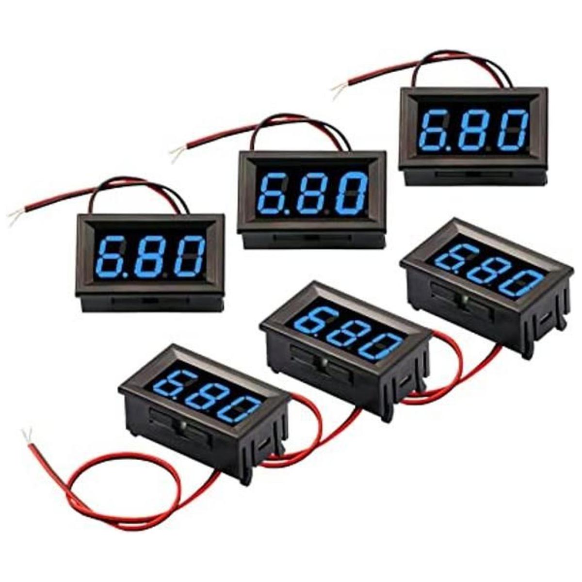 CenryKay 2 cables azules DC 4.530 V panel LED digital
