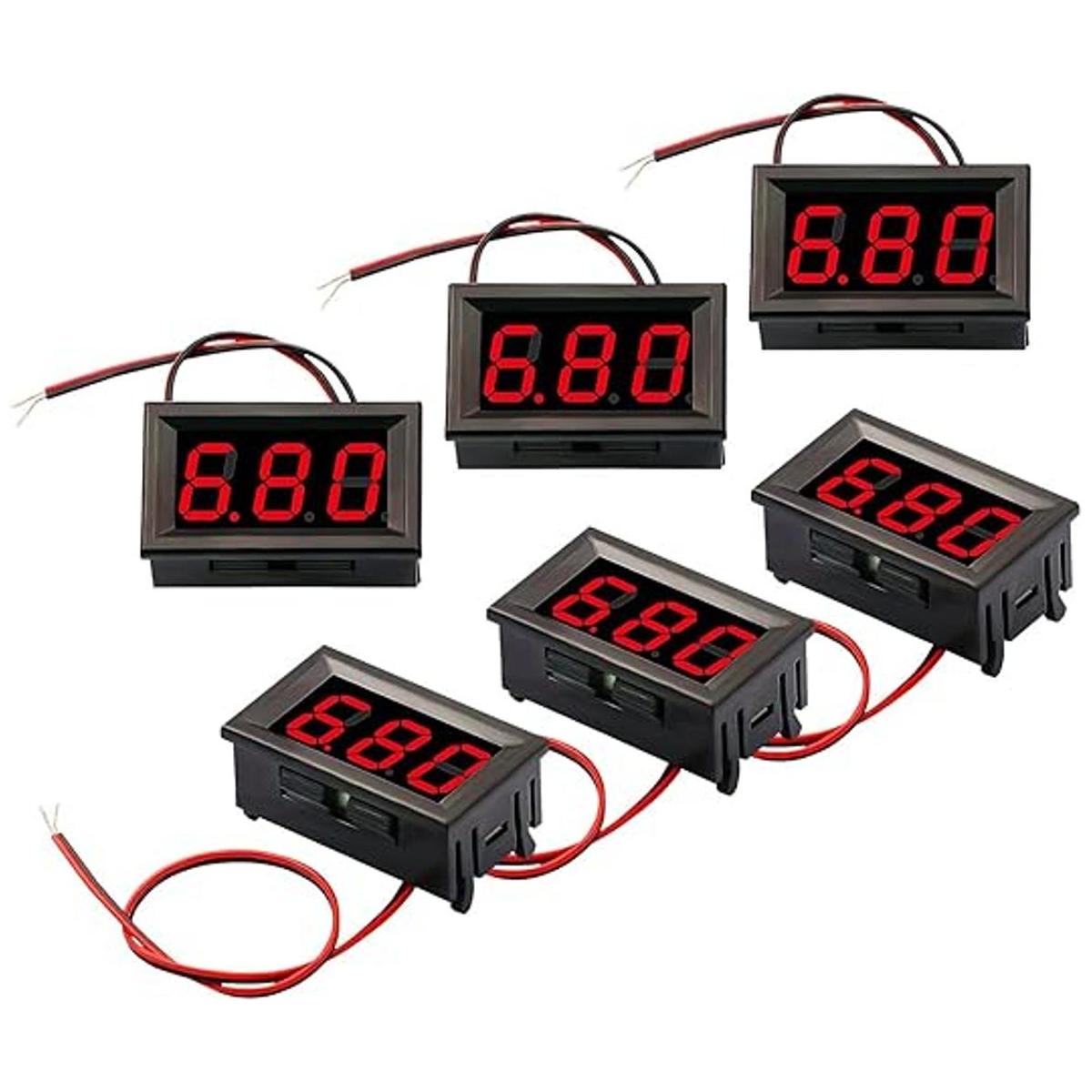 CenryKay 2 cables rojo CC 4.530 V panel LED digital
