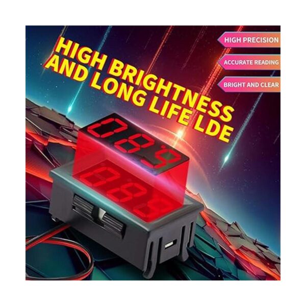 CenryKay 2 cables rojo CC 4.530 V panel LED digital
