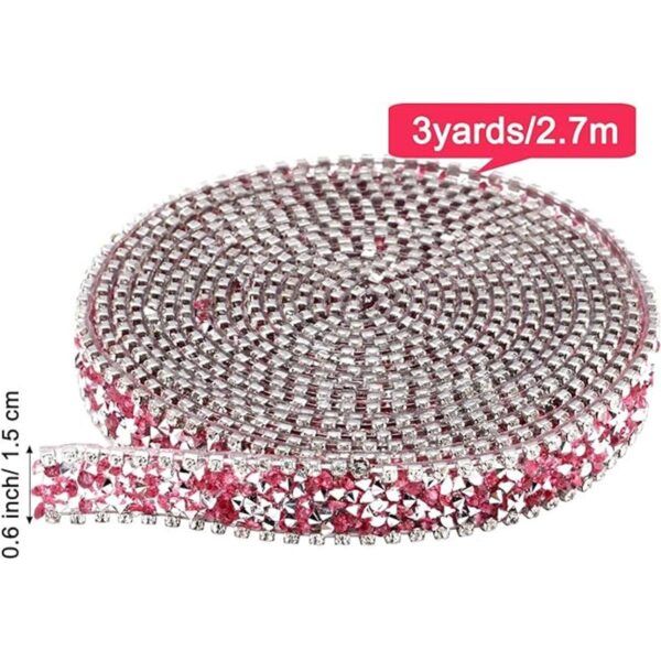Cinta de diamantes de imitación de cristal de 3 yardas de_2