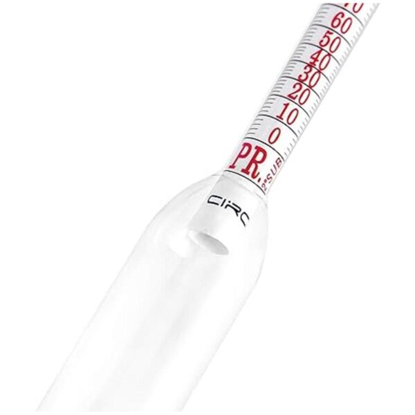 Circrane 0200 Proof Tralle Alcohol Hidrómetro Probador