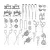 Colección de abalorios de costura 44 piezas de plata_2