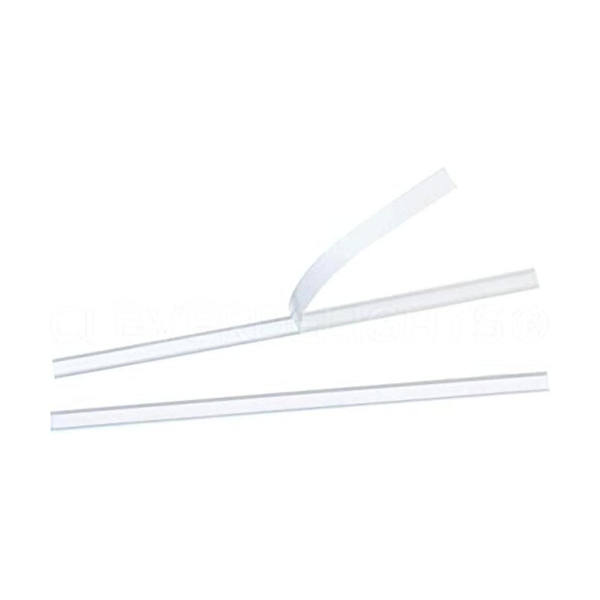 CleverDelights Corbatas de lata 7.0 in color blanco