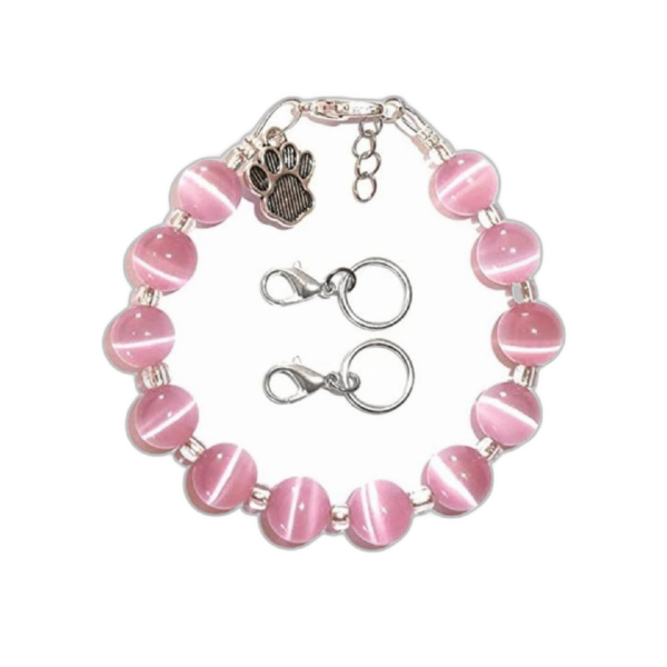 Collar para mascotas con cuentas ajustables amante de las_1