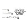 Collar para mascotas con cuentas ajustables amante de las_3